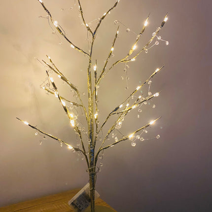 48 LED Twig Tree With Lights Christmas Decorations - Warm White
