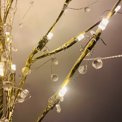 48 LED Twig Tree With Lights Christmas Decorations - Warm White