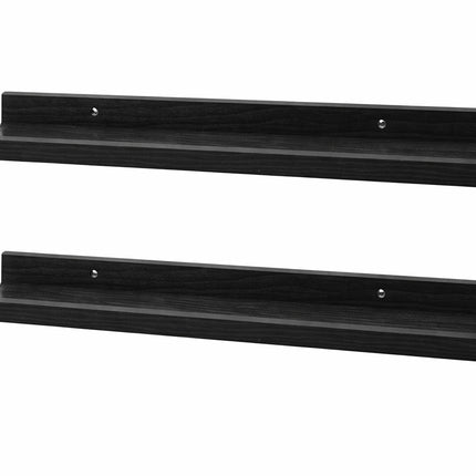 80cm Wide Photo Shelf - Black