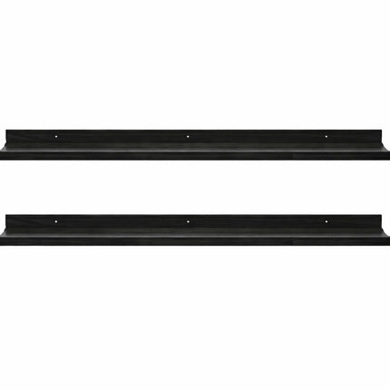 80cm Wide Photo Shelf - Black