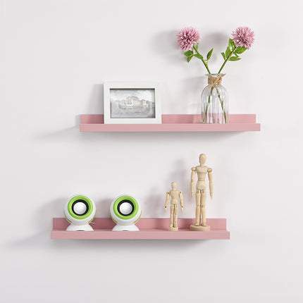 48cm Set of 2 Floating Wall Mounted Shelf -Blush