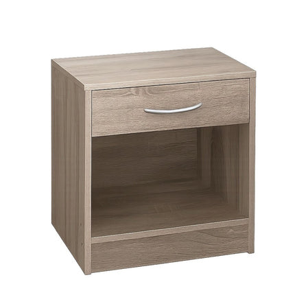 Bedside Cabinet End Side Table Living Room - Oak