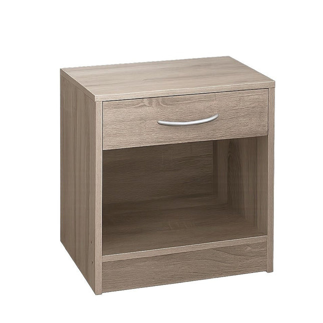 Bedside Cabinet End Side Table Living Room - Oak