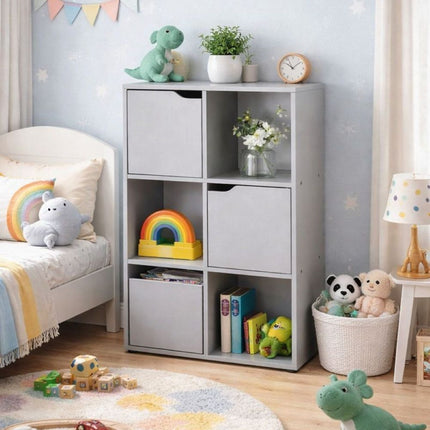 6 Cube Storage Bookcases and Shelving Units - Oak