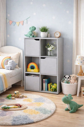 6 Cube Storage Bookcases and Shelving Units - Oak