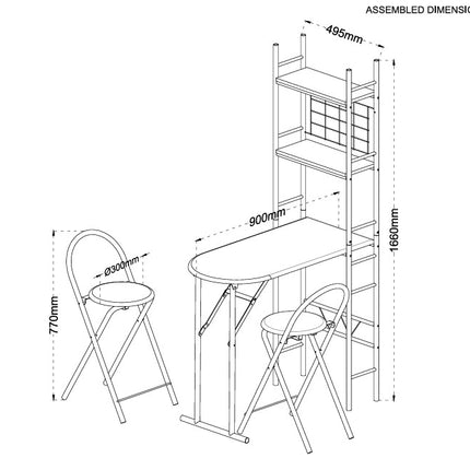 Foldable Breakfast Bar