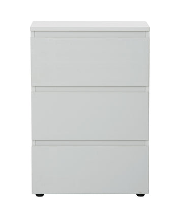 3 Drawer Bedside Cabinet Small Chest of Drawers - White
