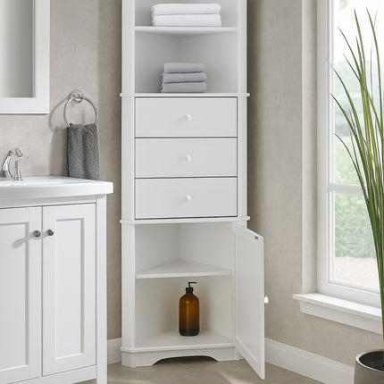 2 Shelf 3 Drawer Corner Unit