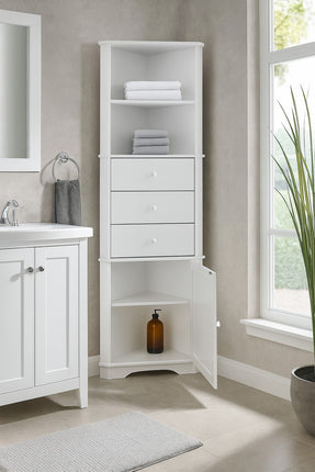 2 Shelf 3 Drawer Corner Unit