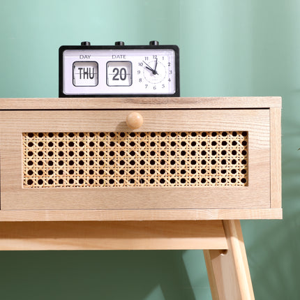 Rattan 2 Drawer Console Table