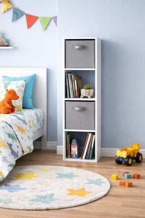 4 Cube Storage Unit Small Bookcase Wooden Storage Cabinets