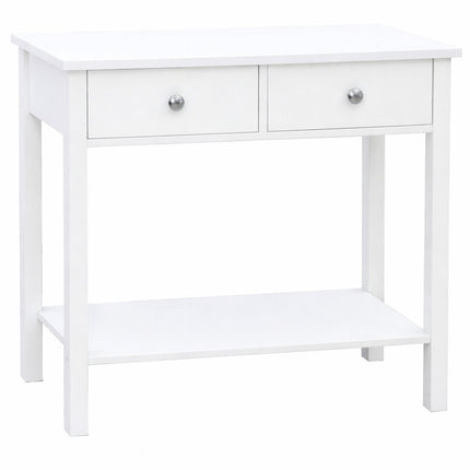 2 Drawer Hallway Table White-S8I