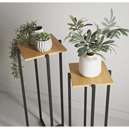 spot on dealz Set of 2 Plant Stands Stylish Durable and Space-Saving for Any Home Plant stand Home decor Indoor Sturdy Functional Multi-purpose Elegant Modern design Decorative Easy assembly