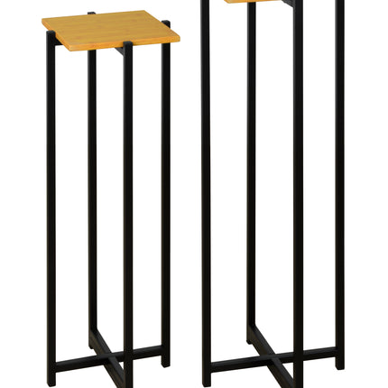 spot on dealz Set of 2 Plant Stands Stylish Durable and Space-Saving for Any Home Plant stand Home decor Indoor Sturdy Functional Multi-purpose Elegant Modern design Decorative Easy assembly