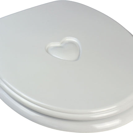 Wooden Toilet Seat 18”, MDF Wood Construction, Universal Round Fit, Sturdy & Comfortable, Available in Various Designs