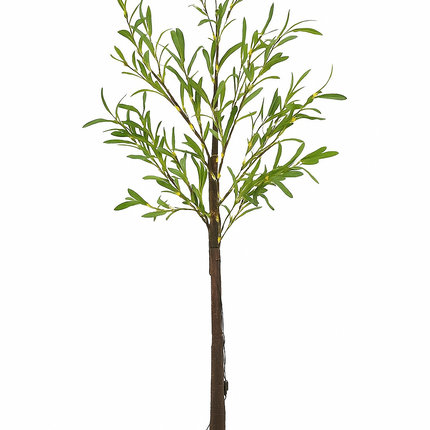 1.2m Solar Powered Olive Tree With 150 Microdot LED Lights Warm White Garden-62E