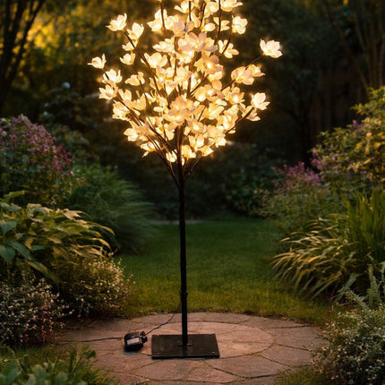 4FT Solar Cream Blossom Tree-6Z4