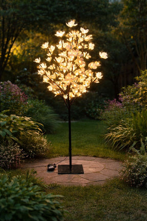4FT Solar Cream Blossom Tree-6Z4