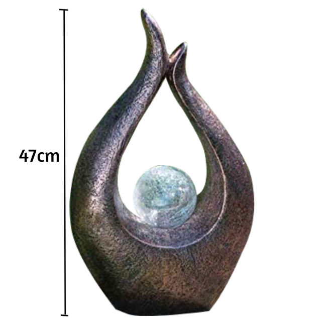 Garden Sculpture & Statues Solar Lights Outdoor Garden Ornaments Bronze