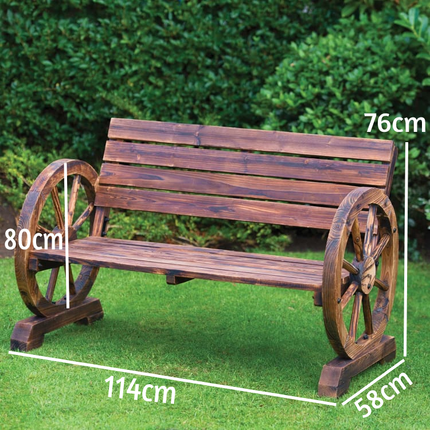 2 Seater Garden Benches Outdoor Seating Wooden Bench