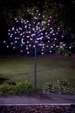 4 FT Cherry Blossom Tree Outdoor Solar Powered - Pink