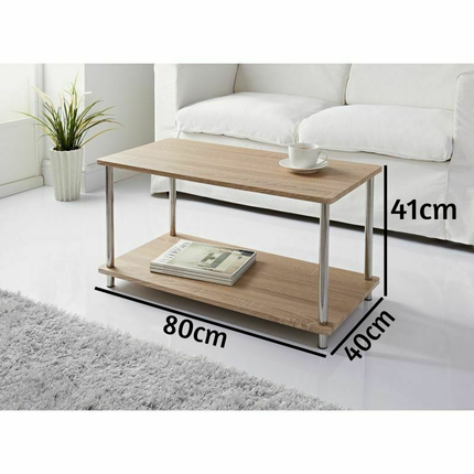 Coffee Table for Living Room Occasional Wooden Center Tables - Oak