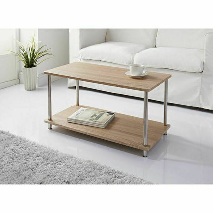 Coffee Table for Living Room Occasional Wooden Center Tables - Oak