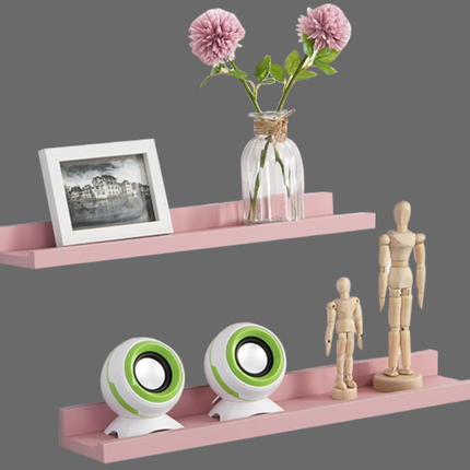 48cm Set of 2 Floating Wall Mounted Shelf -Blush