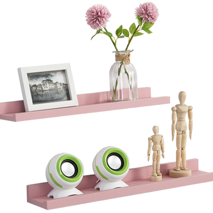 48cm Set of 2 Floating Wall Mounted Shelf -Blush