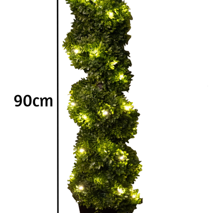 Artificial Trees Outdoors Front Door Plants 90cm Topiary Spiral
