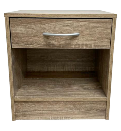 Bedside Cabinet End Side Table Living Room - Oak