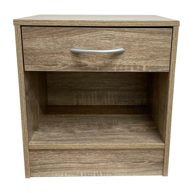 Bedside Cabinet End Side Table Living Room - Oak