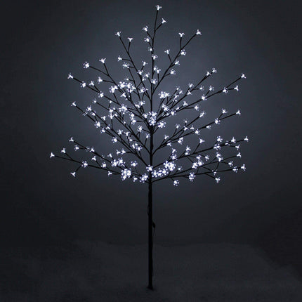 1.8m Cherry Blossom Tree 352 White LED Outdoor/Indoor Christmas Decorations Tree