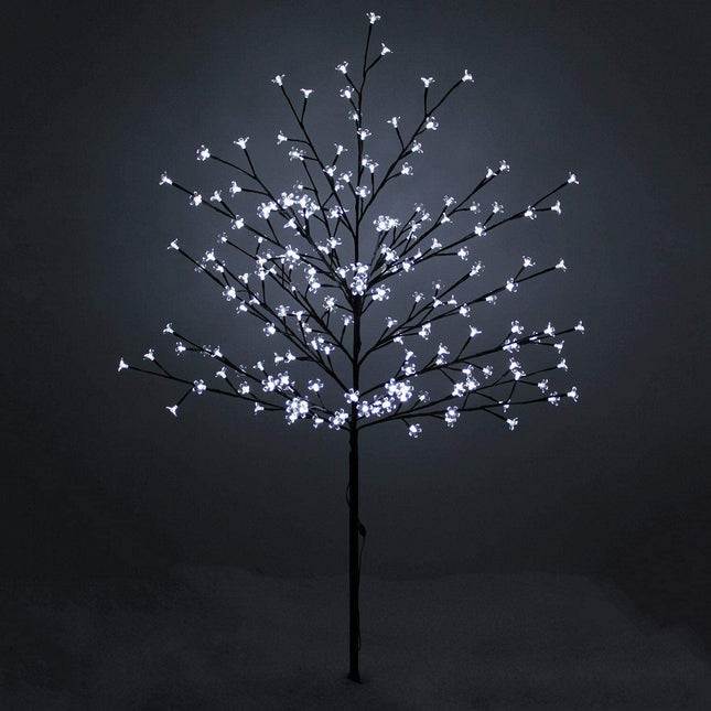 1.8m Cherry Blossom Tree 352 White LED Lights Indoor Outdoor Christmas