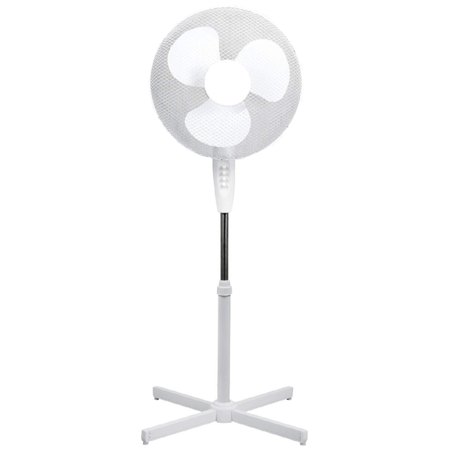16" Free Standing Fan Portable Fans for Bedroom Floor Electrical Adjustable Height