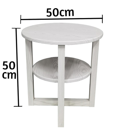 Small Side Table Living Room Coffee Occasional Tables - White
