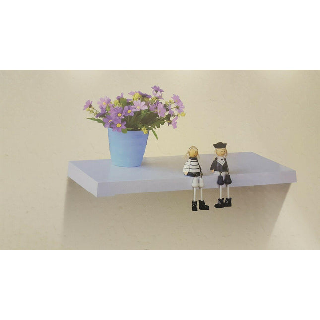 High Gloss Wall Floating Shelf-60CM WHITE