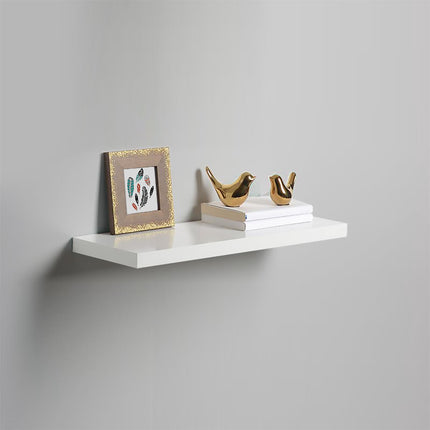 High Gloss Wall Floating Shelf-60CM WHITE