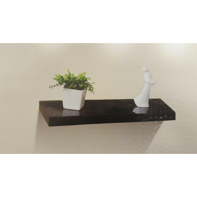 High Gloss Wall Floating Shelf-60CM BLACK