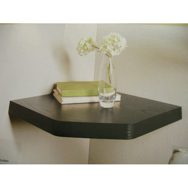Floating Wall Corner Shelf - Black
