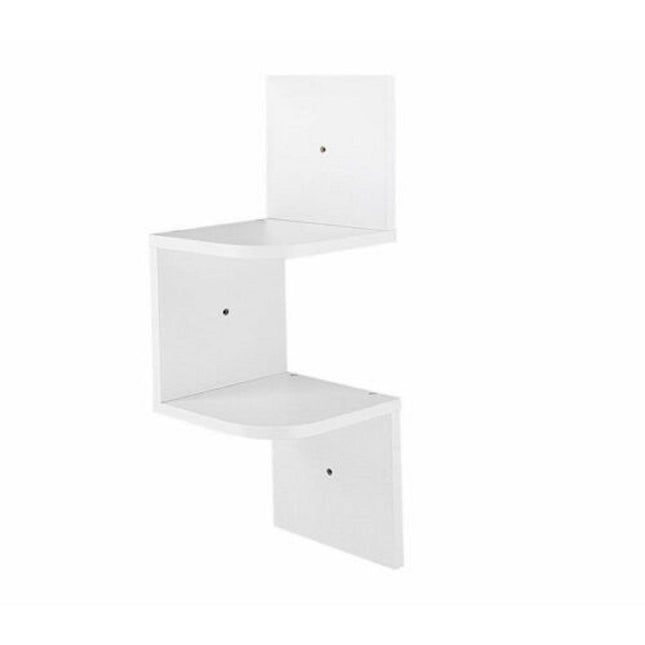 G-0130-2 Tier Wall Mounted Corner Shelf-White