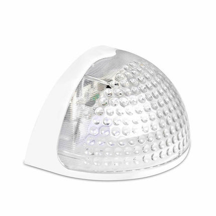 Solar Powered 6 LED Garden Outdoor Fence/Deck Lights Waterproof - White - 4 Lights