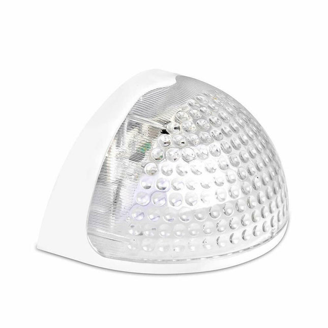 Solar Powered 6 LED Garden Outdoor Fence/Deck Lights Waterproof - White - 4 Lights