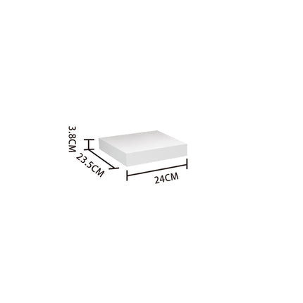 High Gloss Wall Floating Shelf/Shelves White Display Storage Unit 24cm G-0303