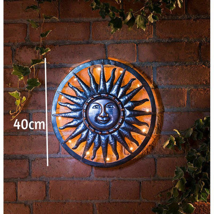 40cm Bronze Sun Metal Wall Art