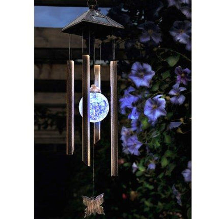Solar Powered Wind Chime and Solar Light - Colour Changing