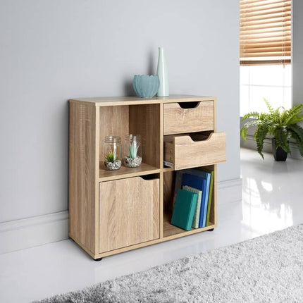 4 Cube 2 Doors Shelving Unit