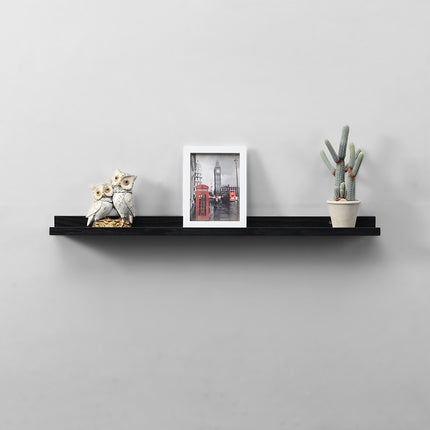80cm Wide Photo Shelf - Black