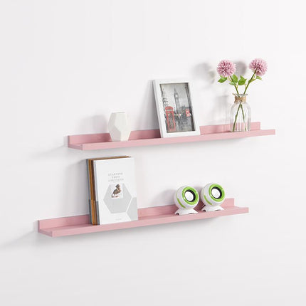 Set of 2, 80cm Photo Shelf-Blush
