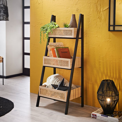 Urban Paradise 3 Tier Ladder Shelf - Black